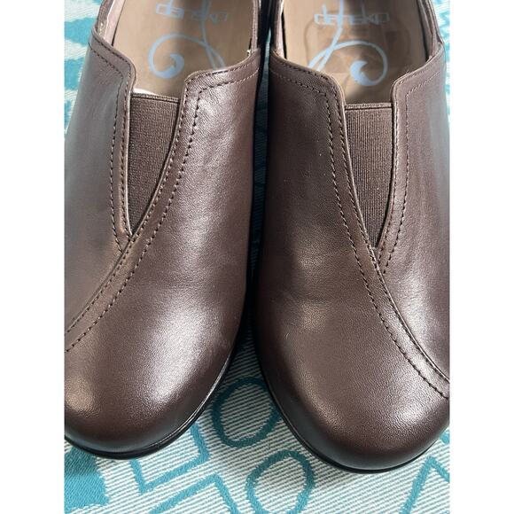 Dansko Brown Leather Mules - Picture 9 of 10